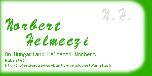 norbert helmeczi business card